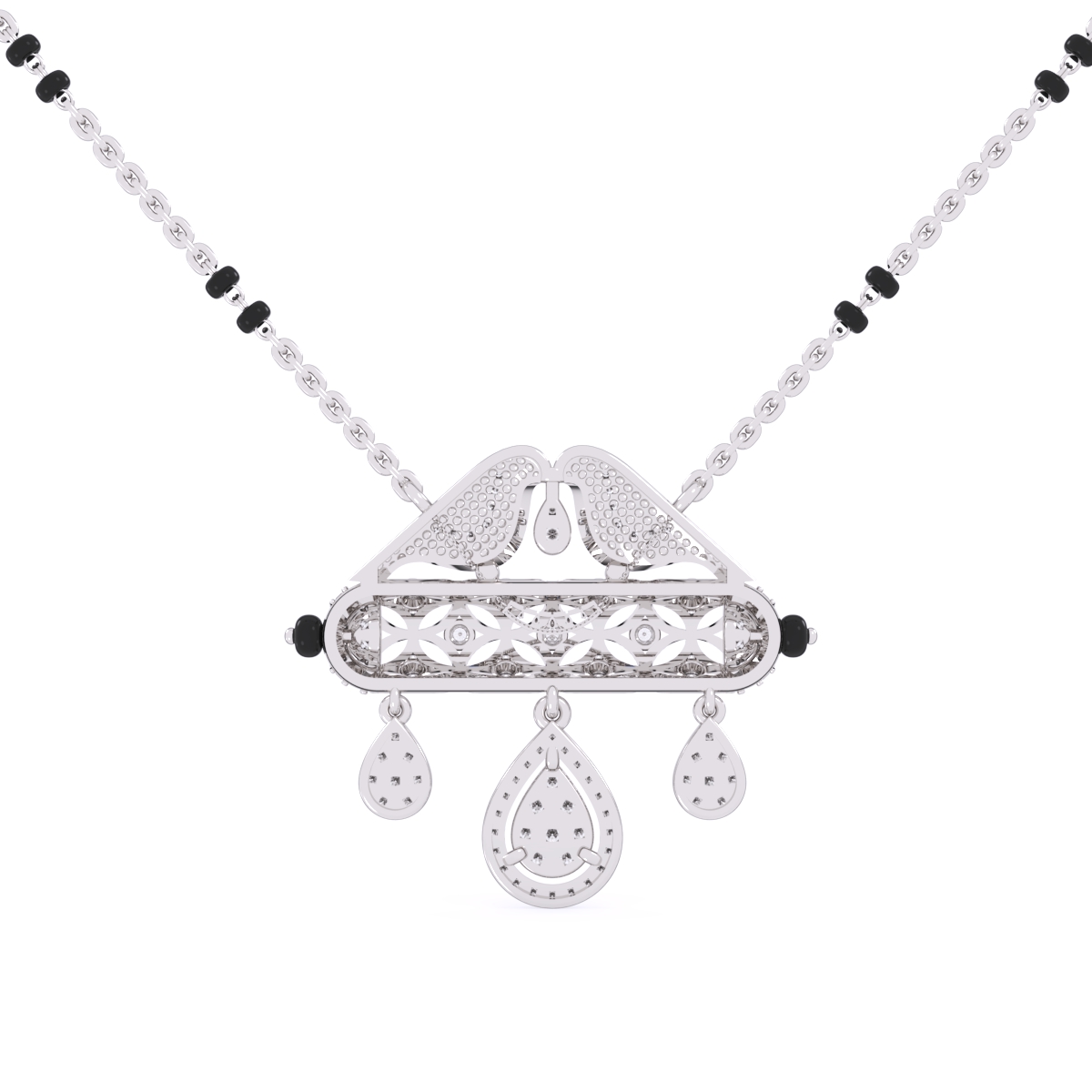 Lavish Cluster Diamond Mangalsutra